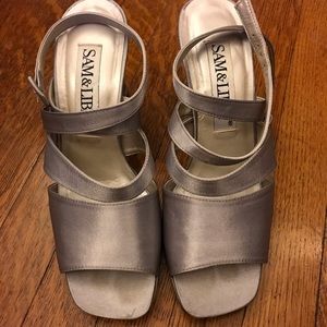 Vintage Sam&Libby heels, size 7, silver